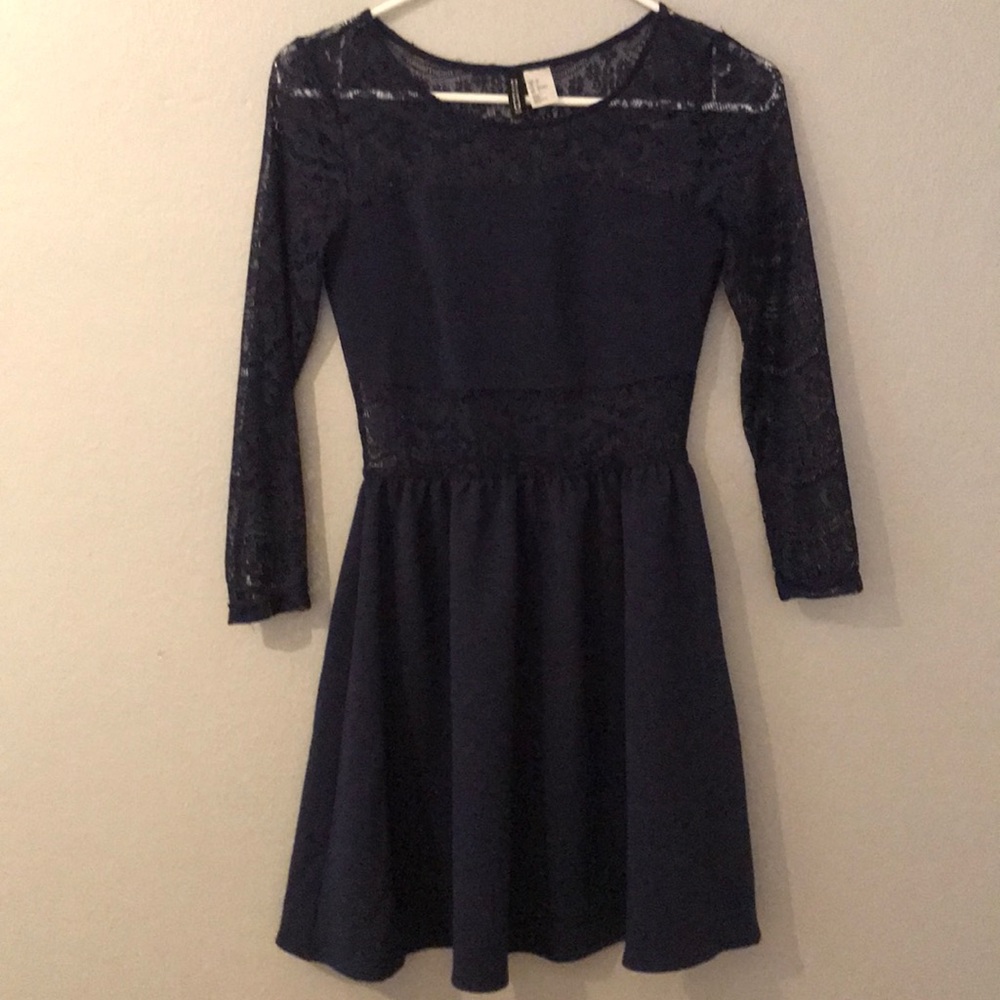 H&M Blue Lace Dress